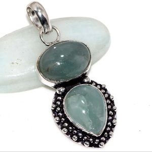 #279 Aquamarine Handcrafted Pendant NWOT